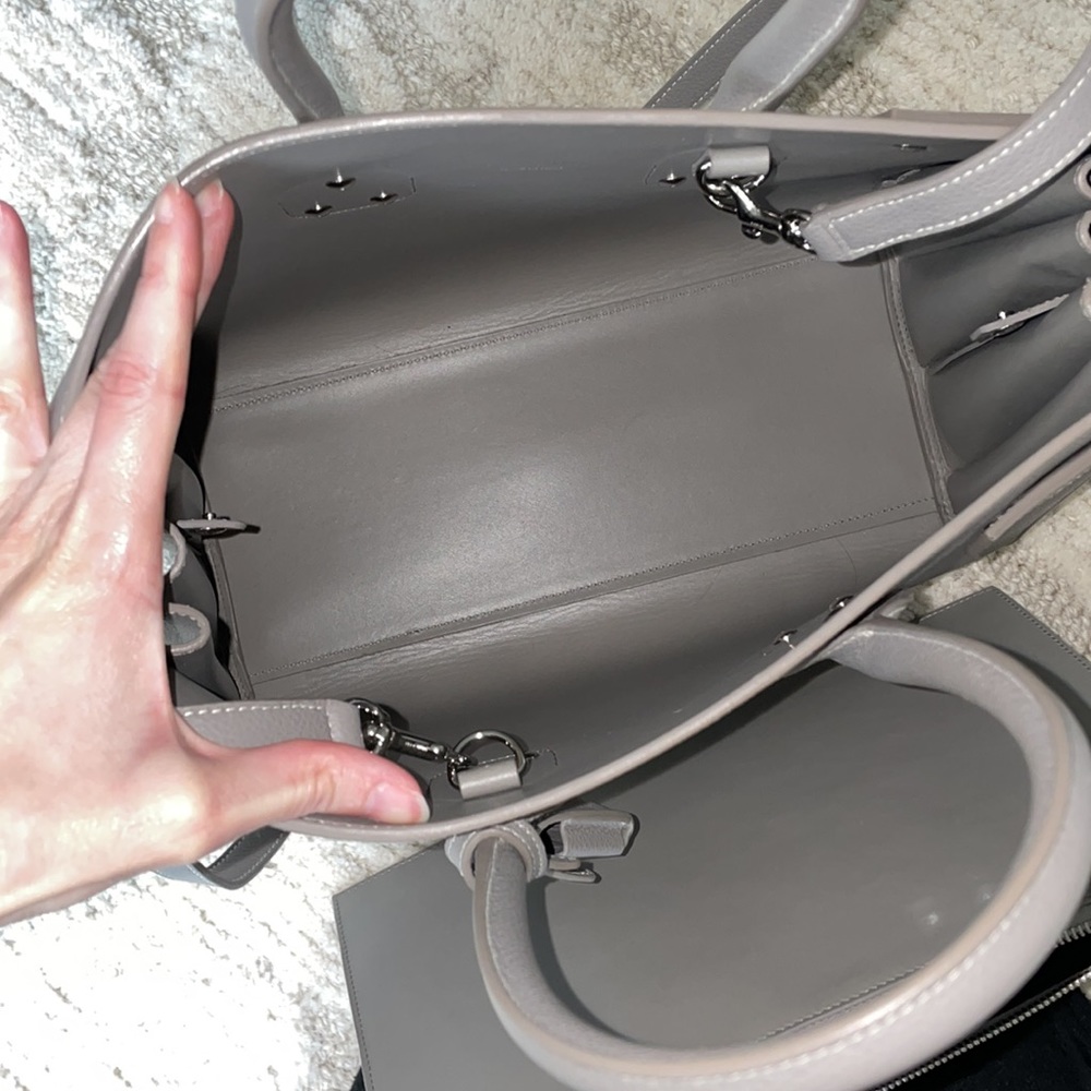 Saint Laurent Grained Calfskin Small Sac De Jour Grey - Picture 7 of 16